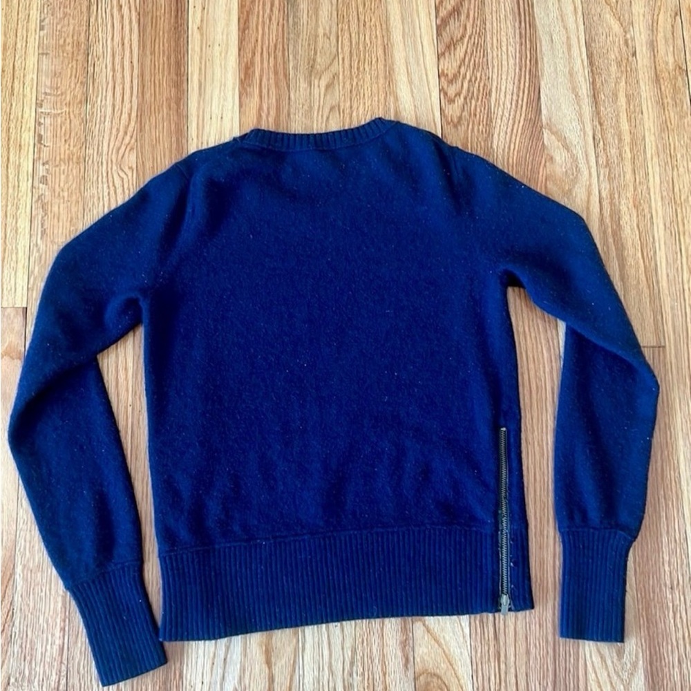 Club monaco blue Sweater with closures on the sides size small - Picture 5 of 8